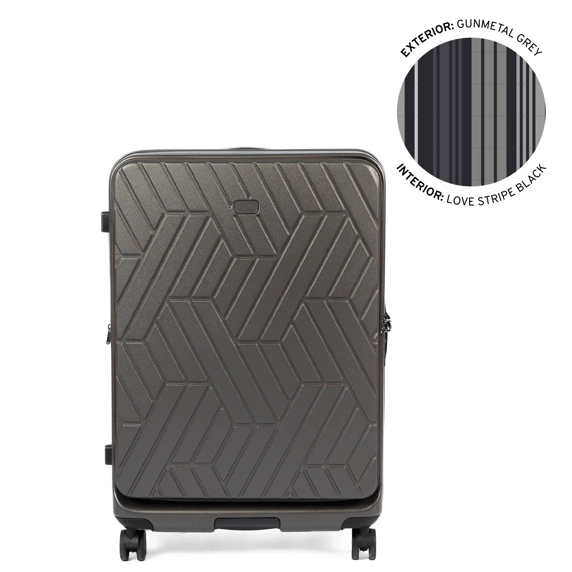 Box Truck Hard Sided Wheelie Checked Bag - Image 18