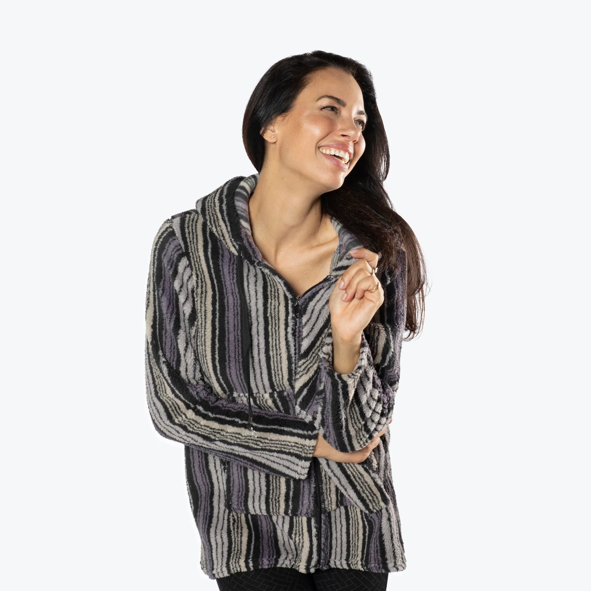 Echo Sherpa Zipper Cardigan - Image 59