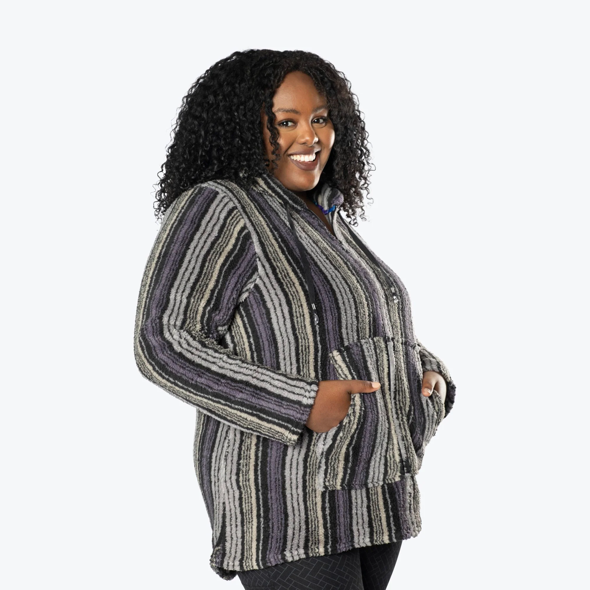 Echo Sherpa Zipper Cardigan - Image 65