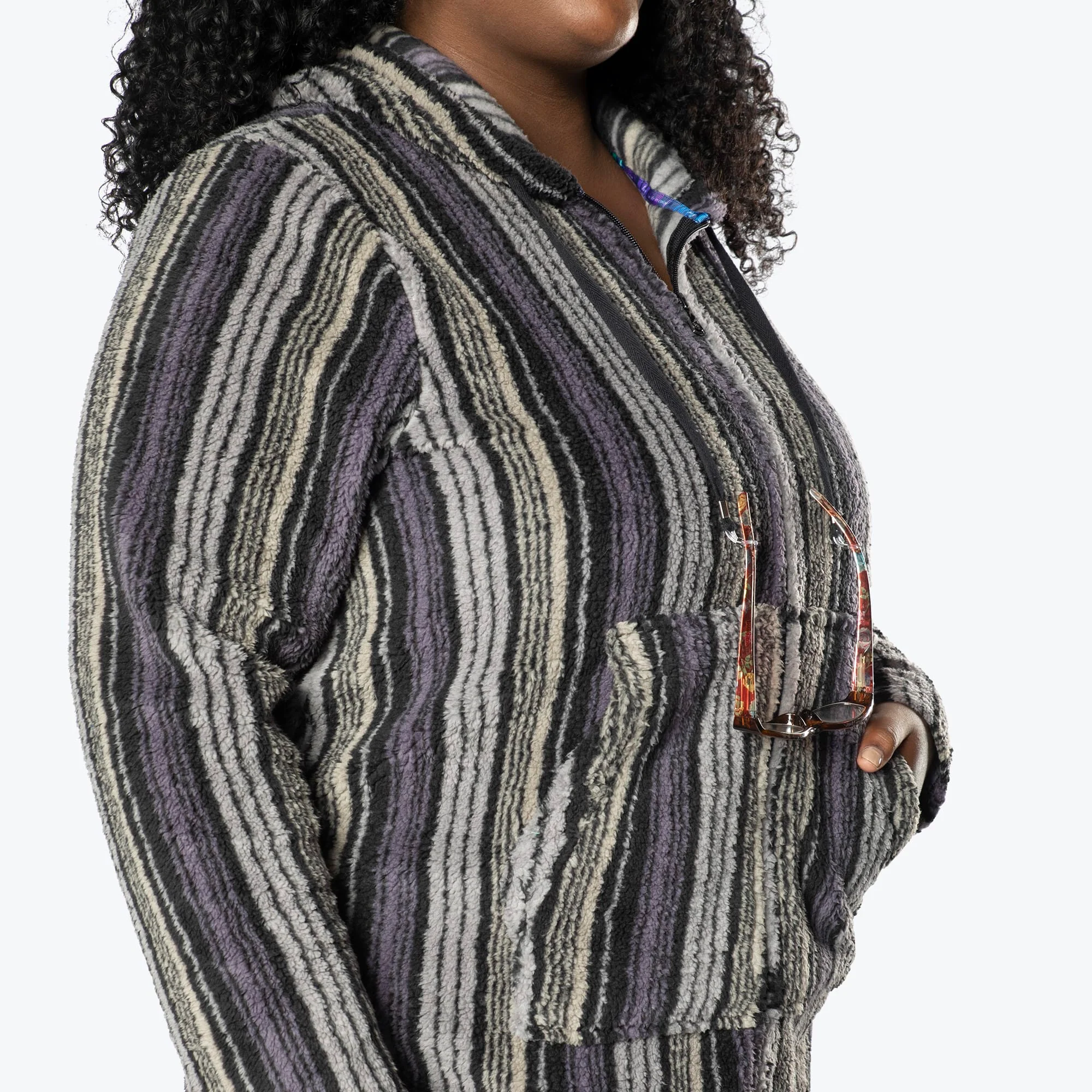 Echo Sherpa Zipper Cardigan - Image 69