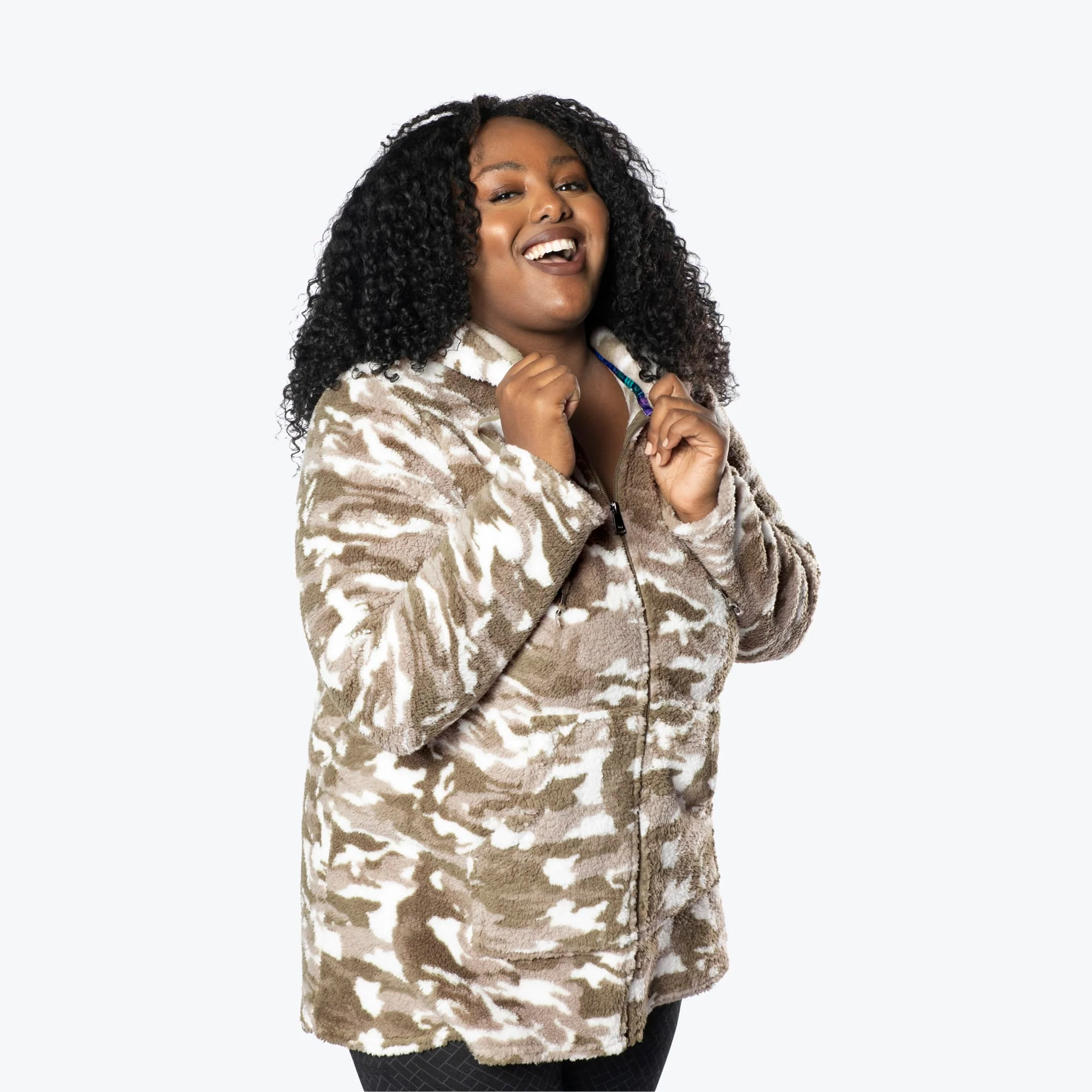 Echo Sherpa Zipper Cardigan - Image 77