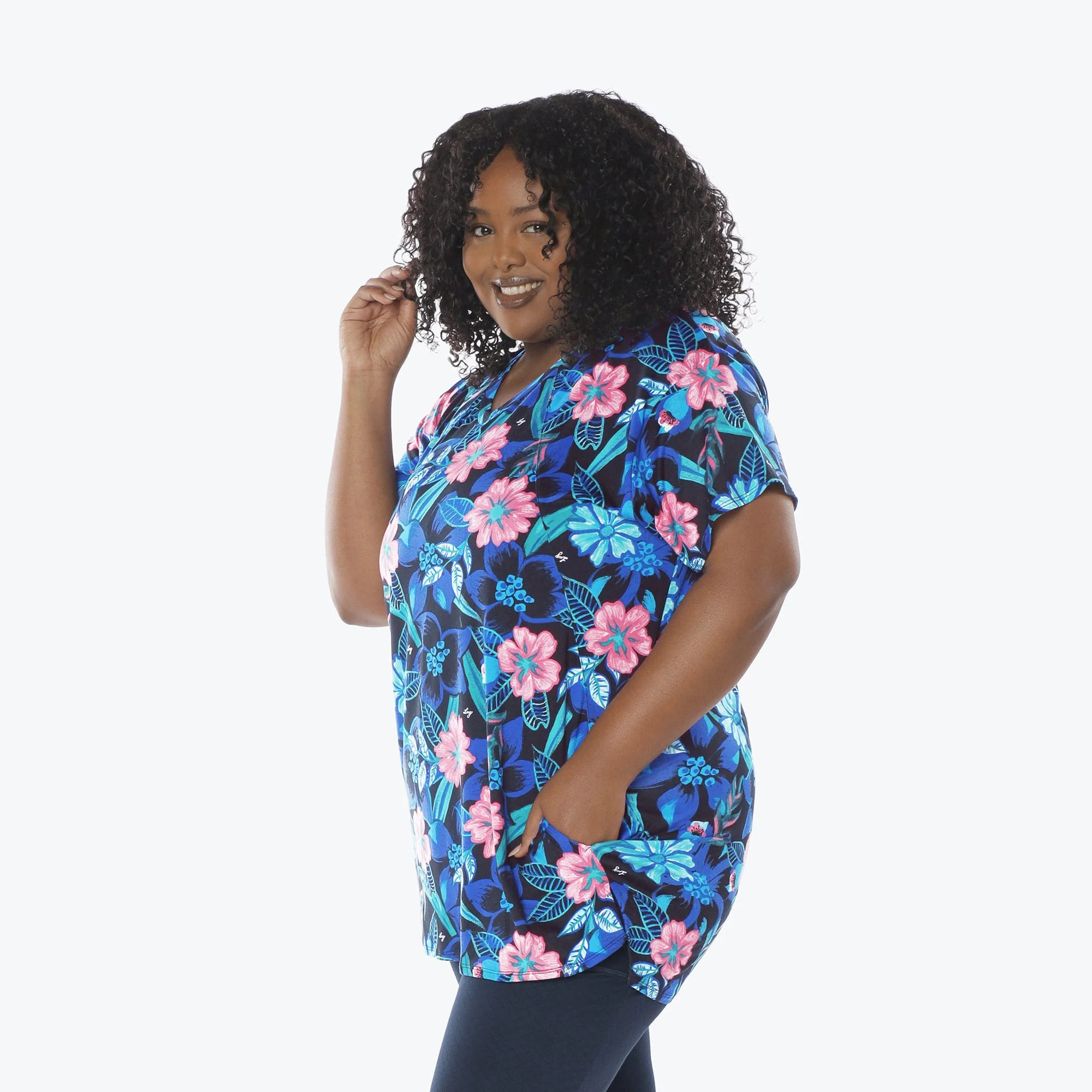 Hopper High Low Tunic Top - Image 136