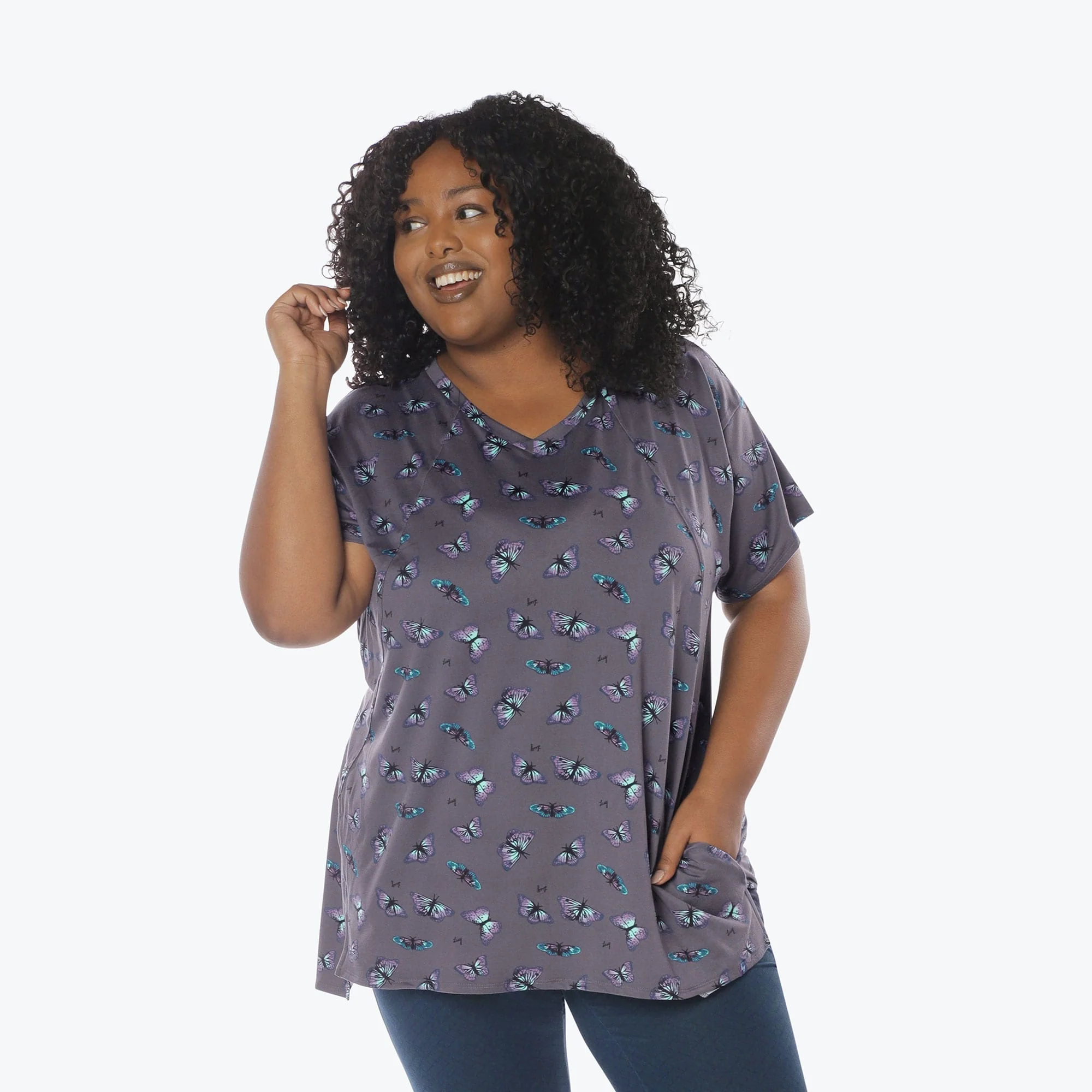 Hopper High Low Tunic Top - Image 62