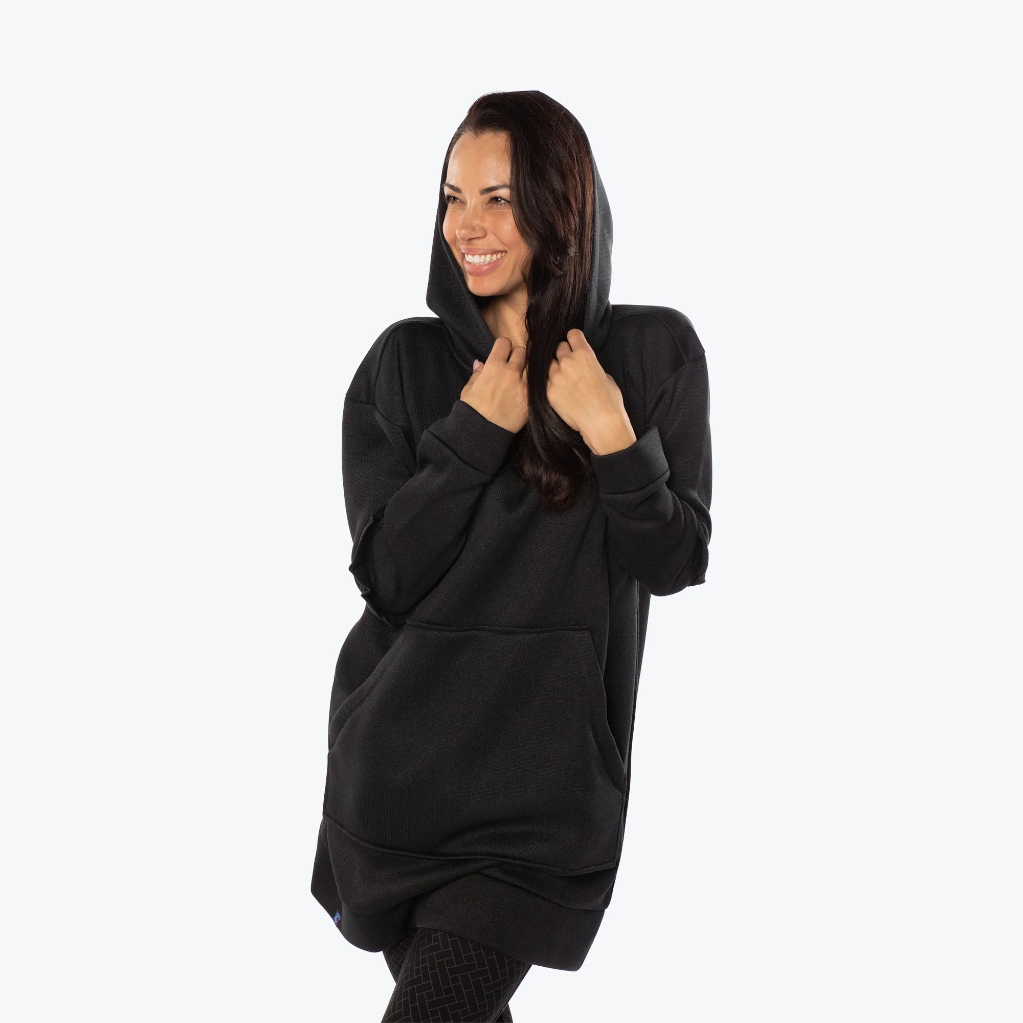 Peekaboo Sweater Fleece Tunic Hoodie - Image 11