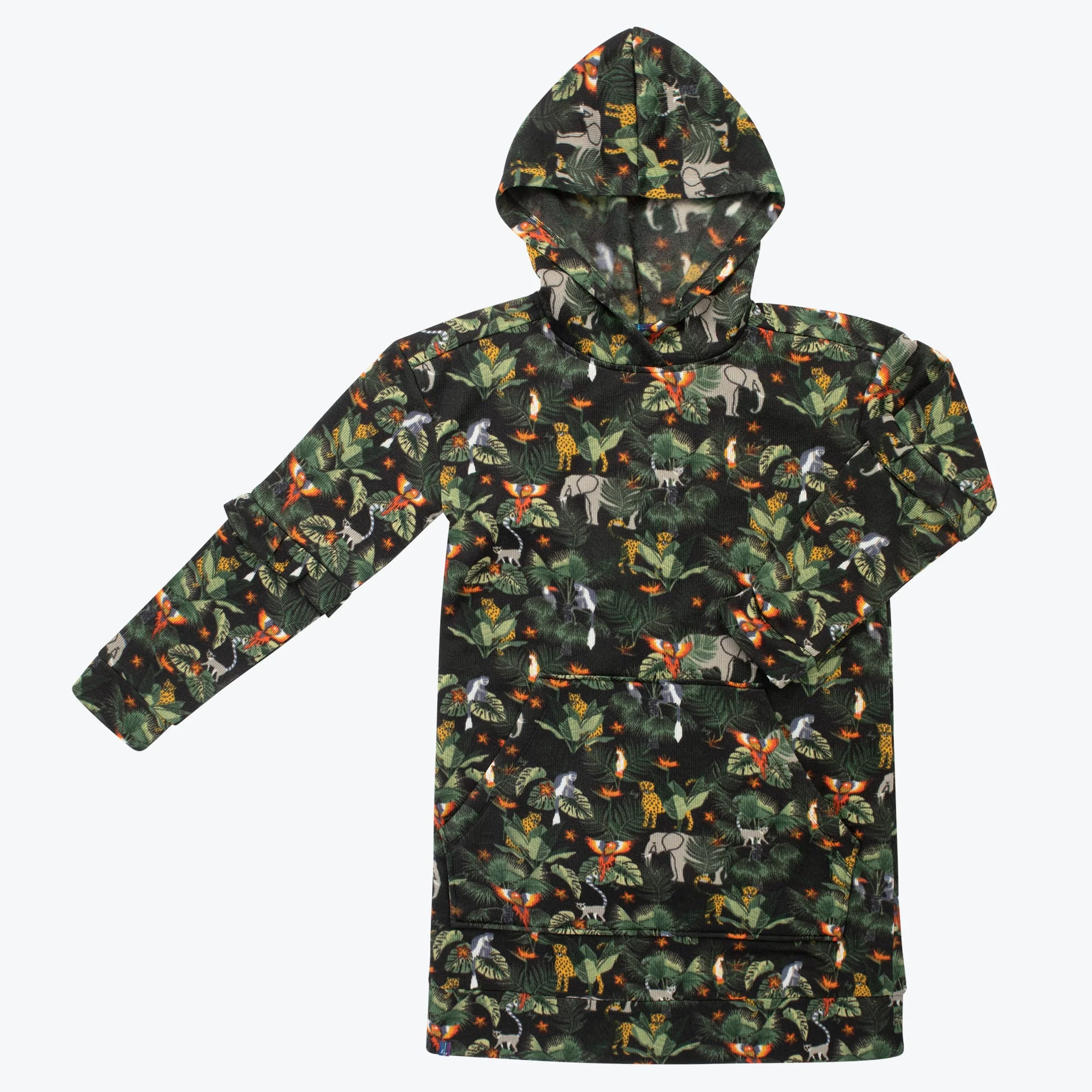 Peekaboo Sweater Fleece Tunic Hoodie - Image 134