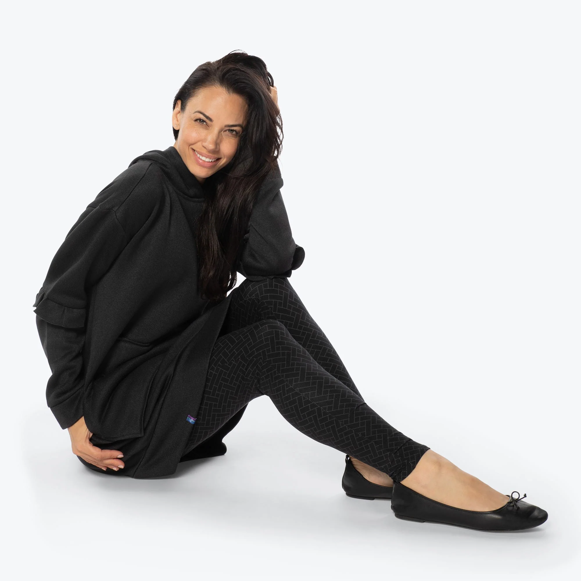 Peekaboo Sweater Fleece Tunic Hoodie - Image 15