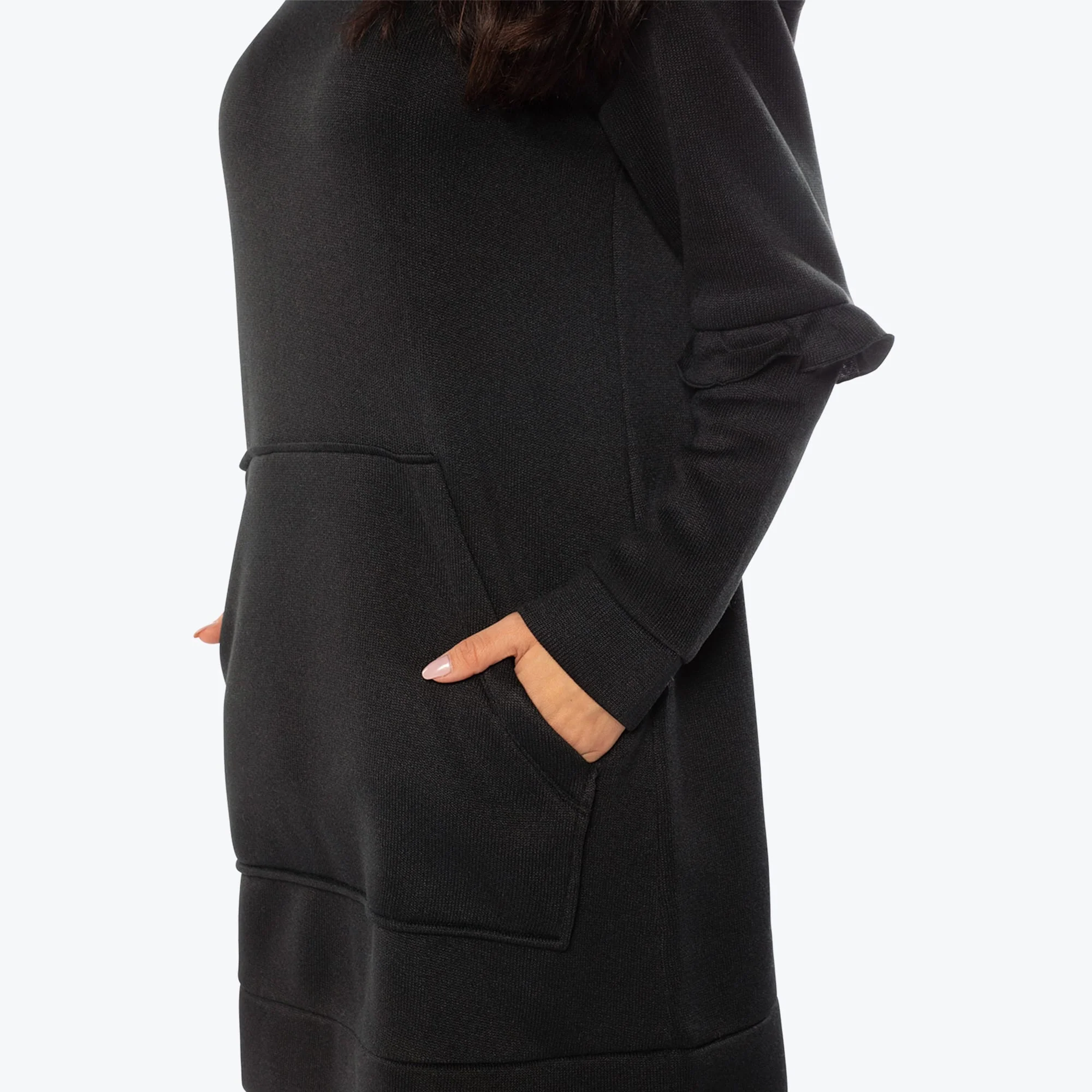 Peekaboo Sweater Fleece Tunic Hoodie - Image 16