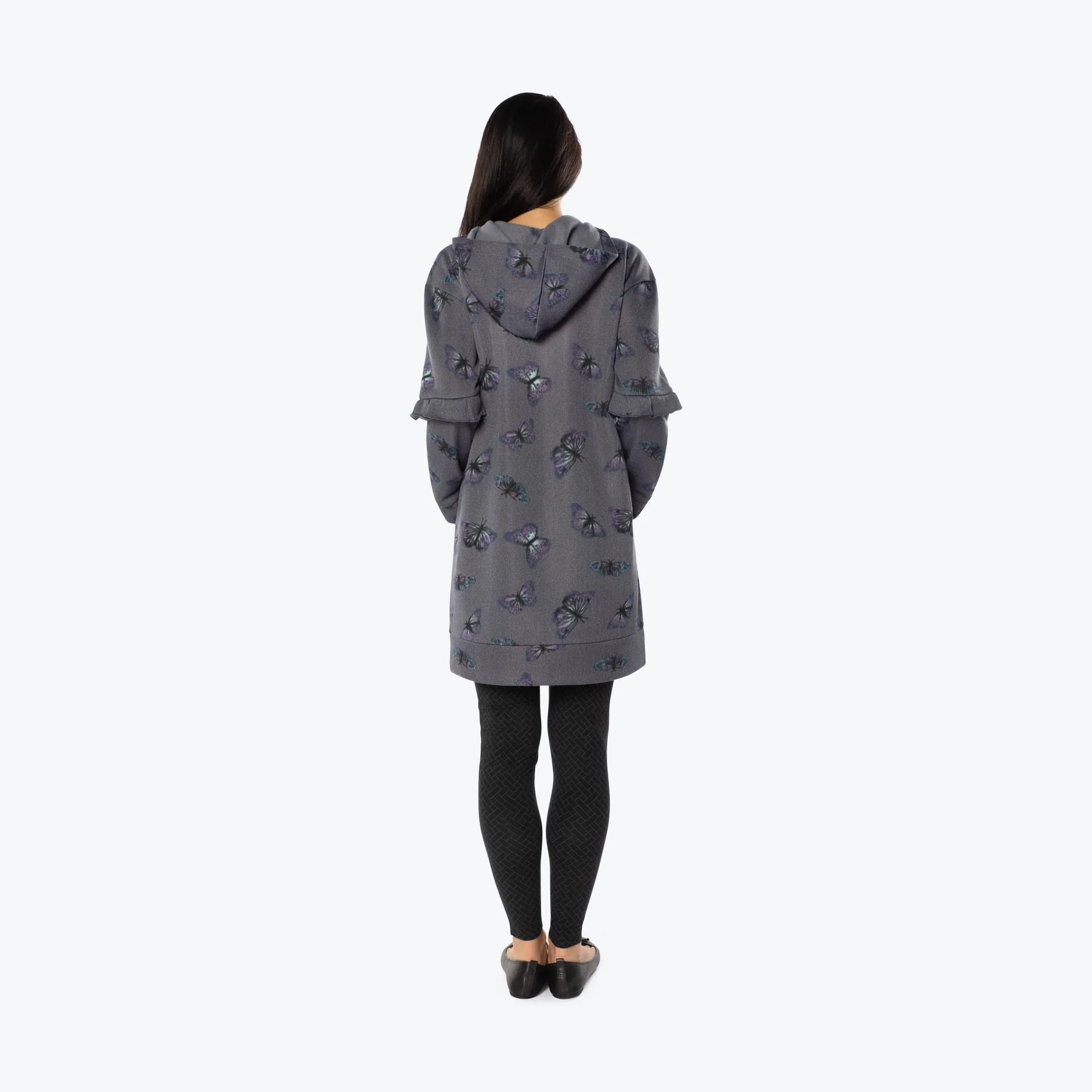 Peekaboo Sweater Fleece Tunic Hoodie - Image 21