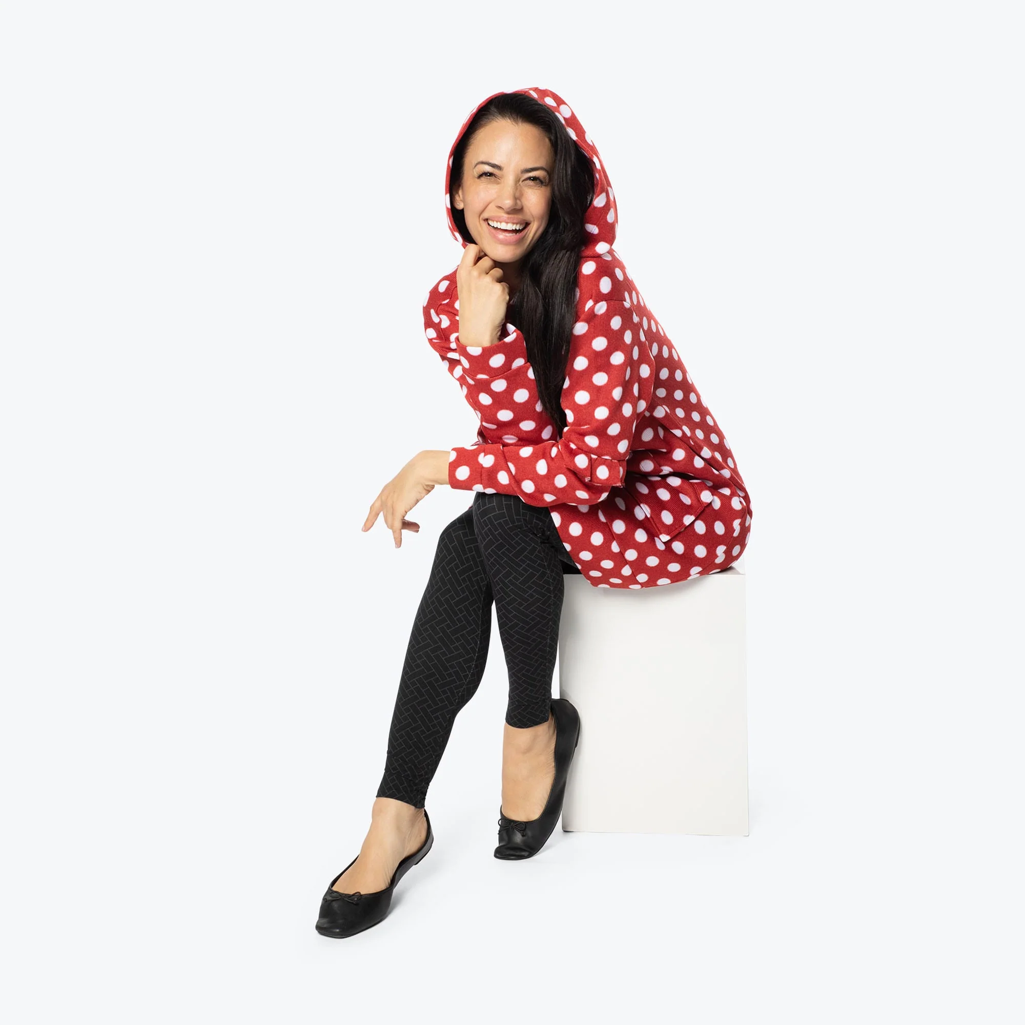 Peekaboo Sweater Fleece Tunic Hoodie - Image 29
