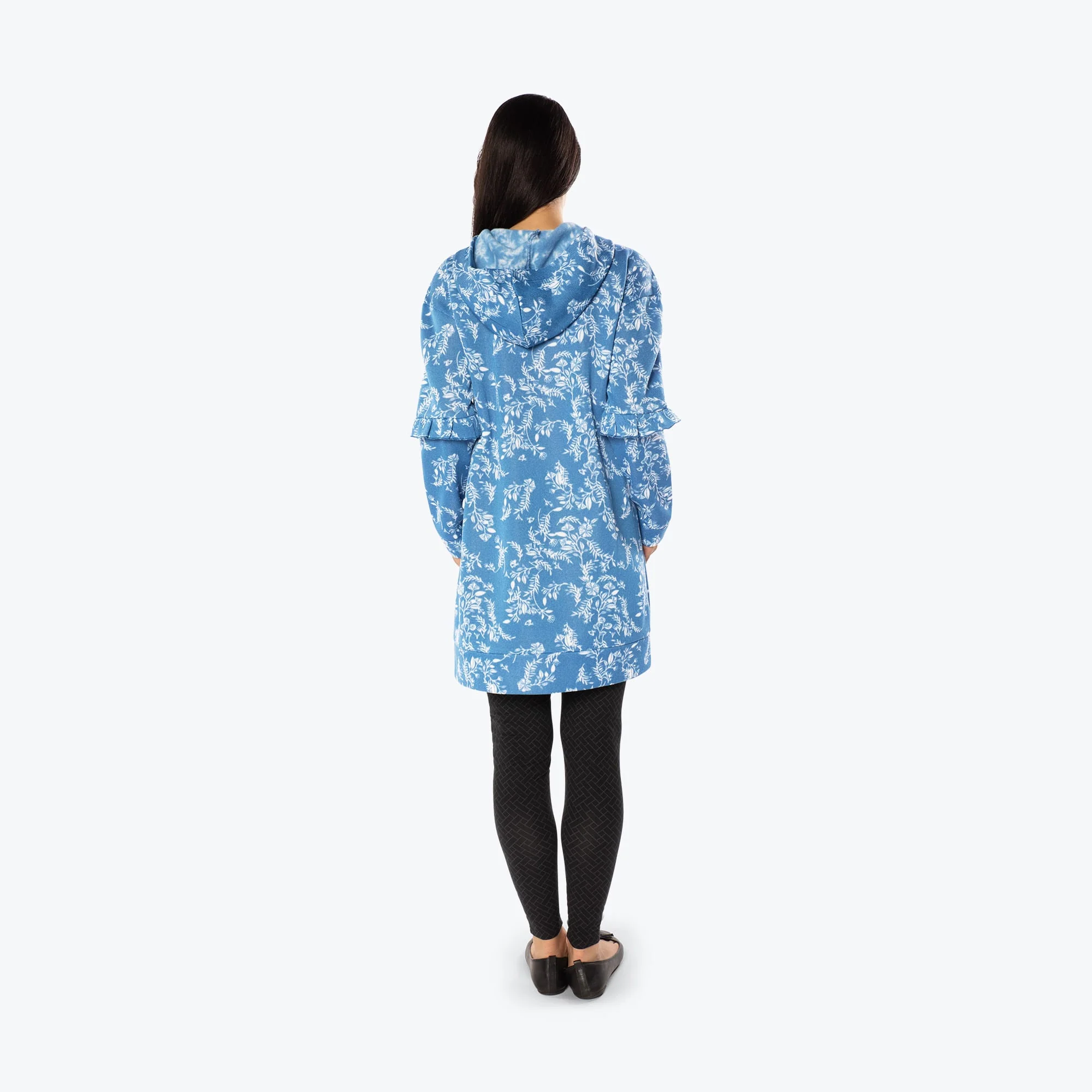 Peekaboo Sweater Fleece Tunic Hoodie - Image 35