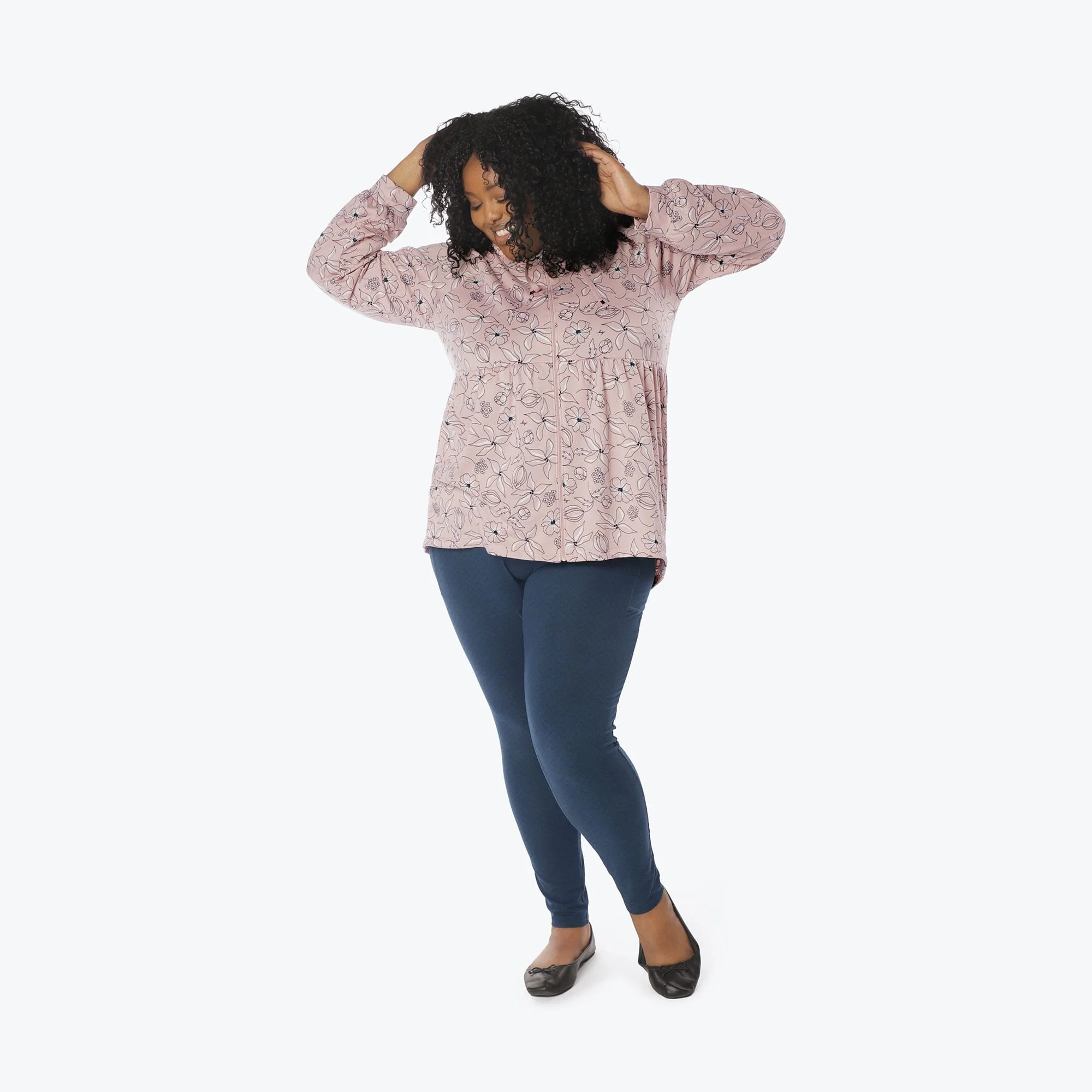 Shimmy Brushed Jersey Zip Up - Image 105