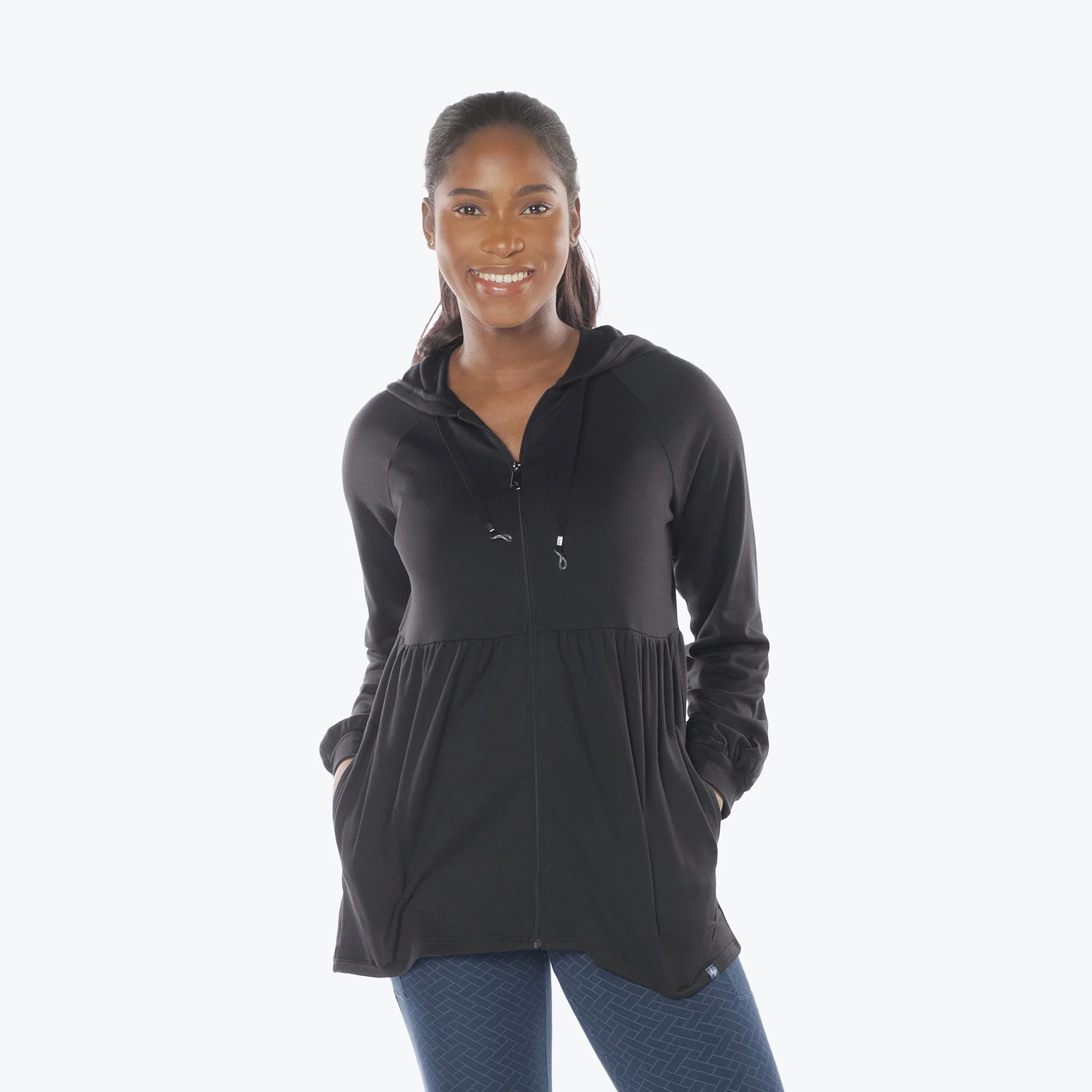 Shimmy Brushed Jersey Zip Up - Image 12
