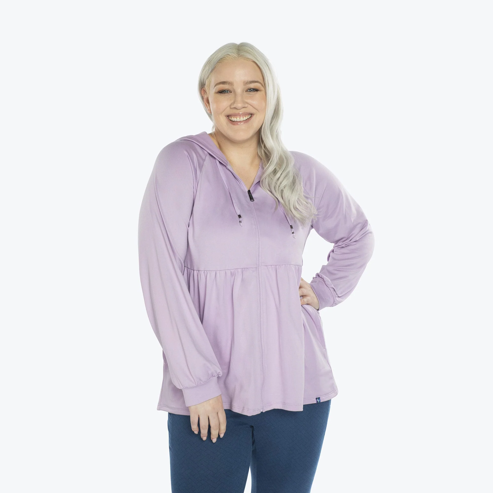 Shimmy Brushed Jersey Zip Up - Image 137