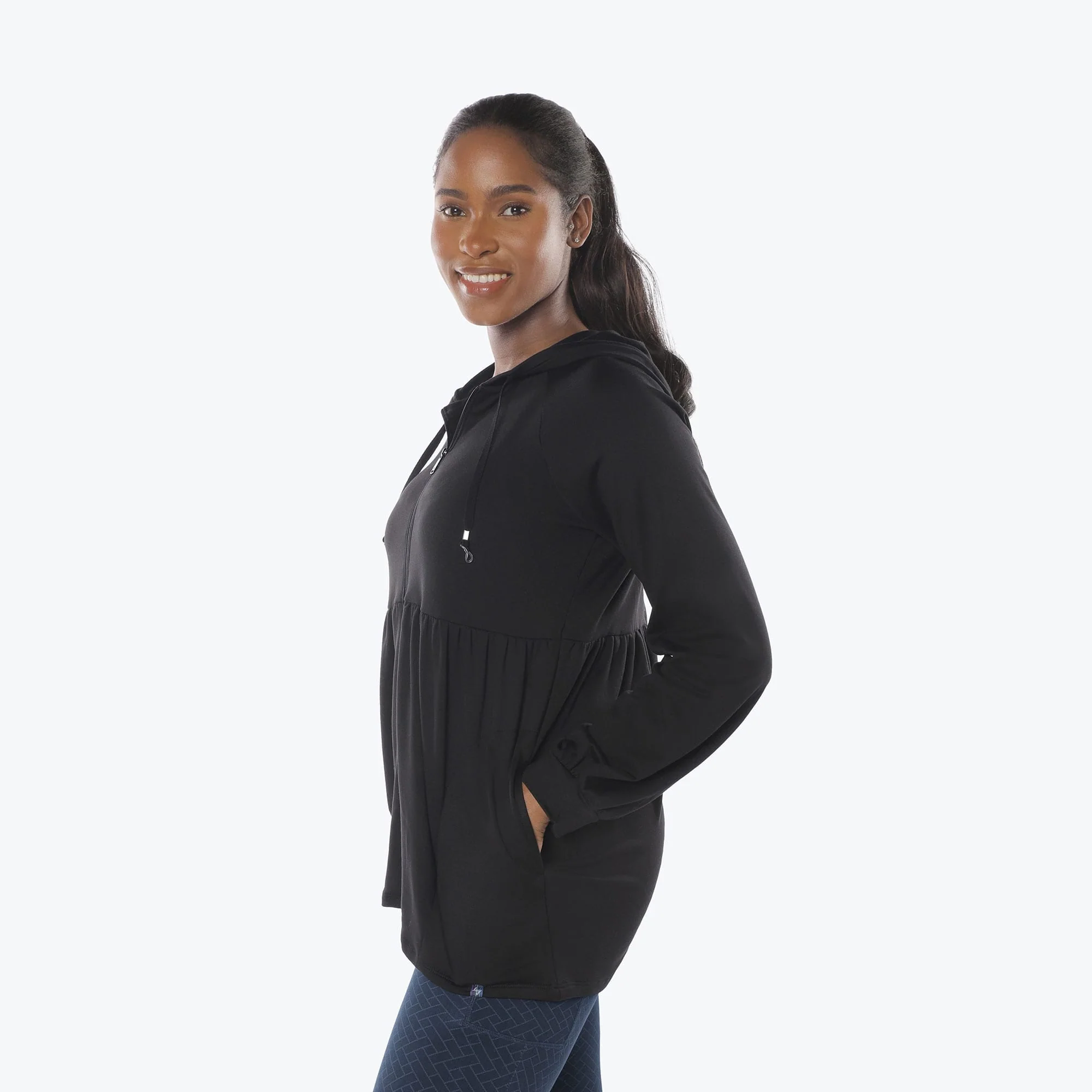 Shimmy Brushed Jersey Zip Up - Image 14