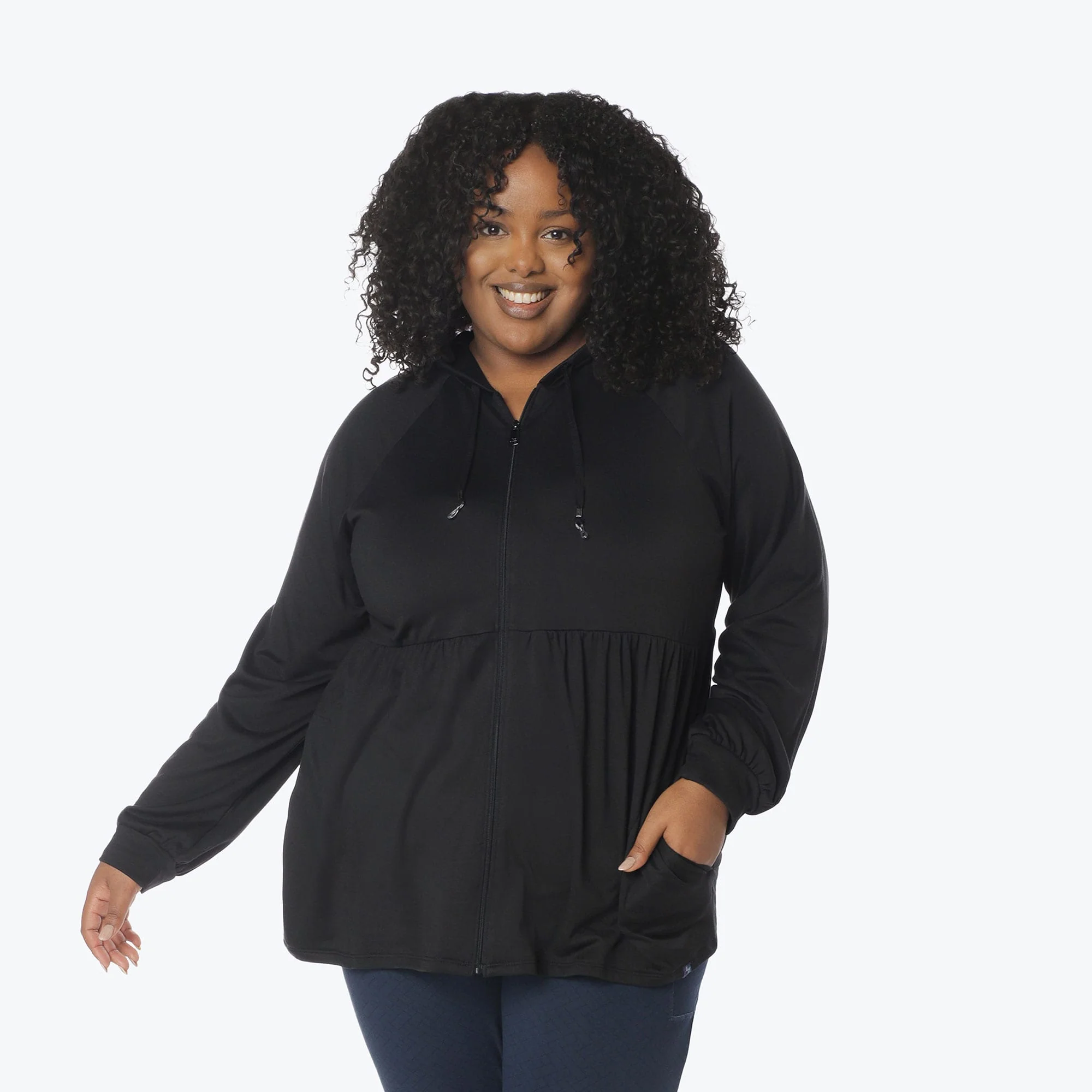 Shimmy Brushed Jersey Zip Up - Image 18