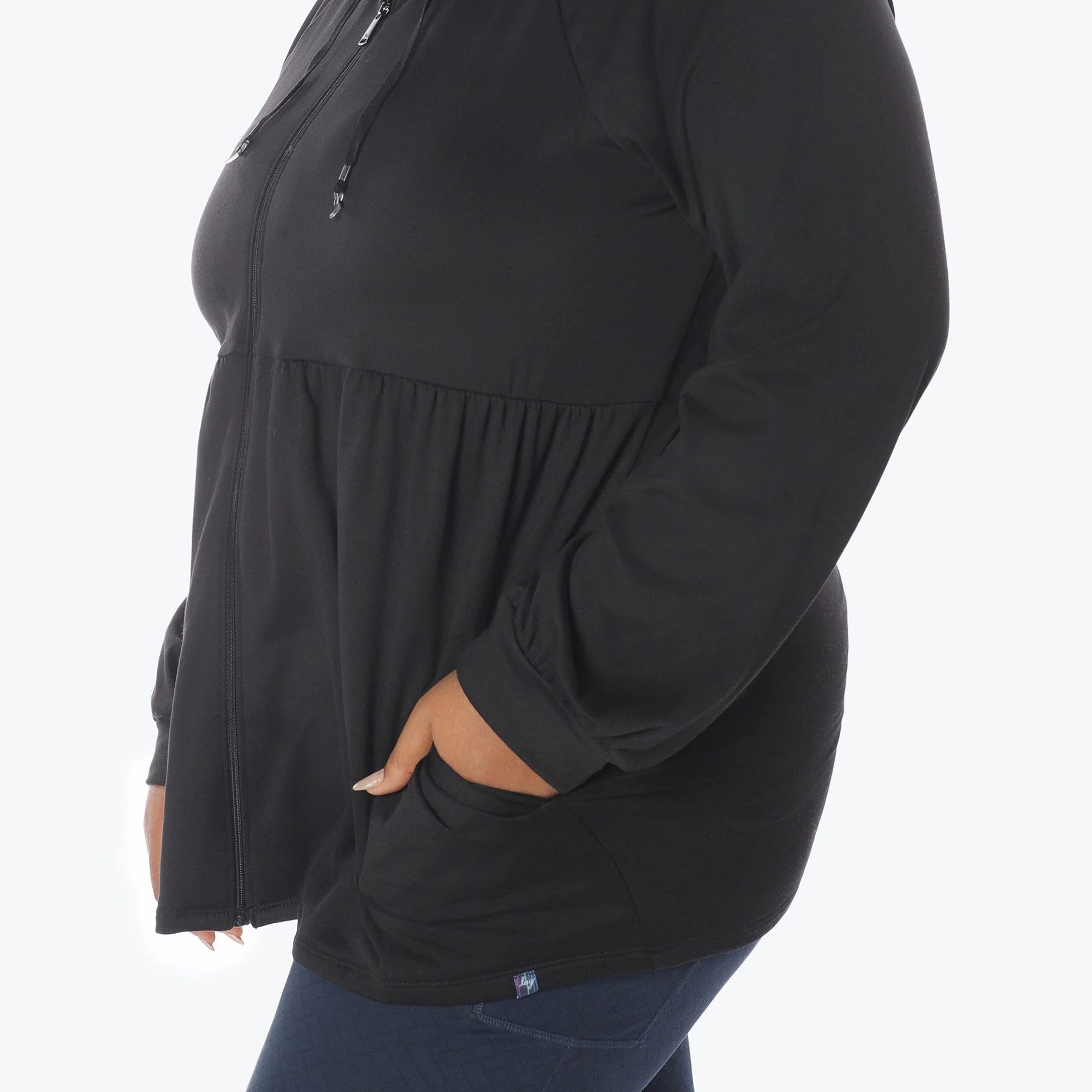 Shimmy Brushed Jersey Zip Up - Image 21