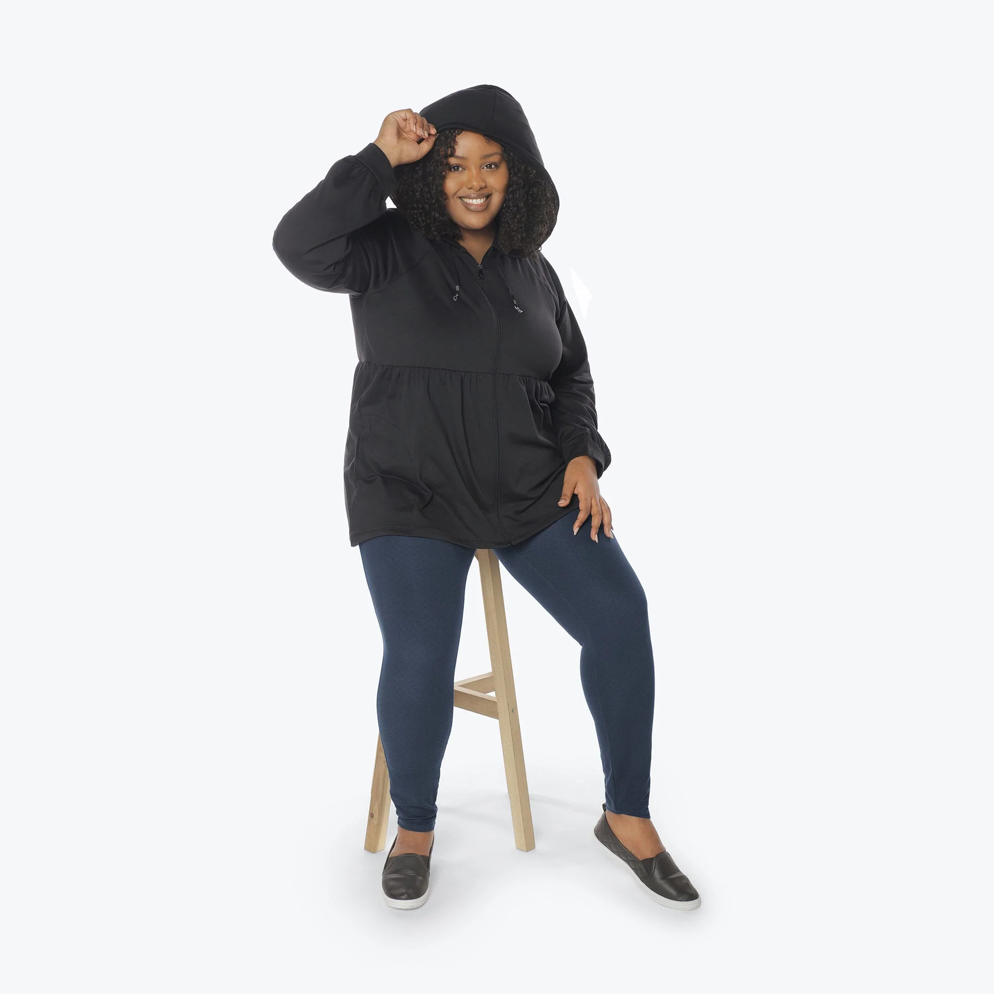 Shimmy Brushed Jersey Zip Up - Image 22