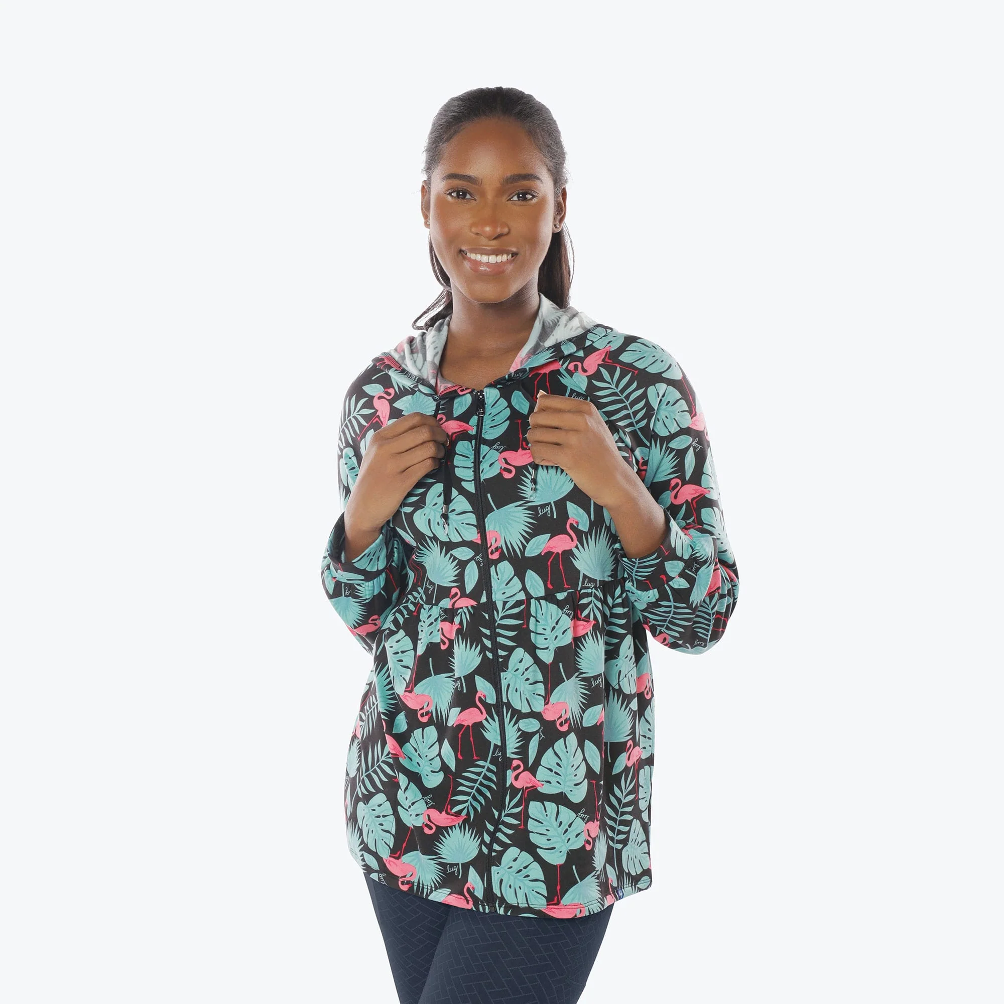 Shimmy Brushed Jersey Zip Up - Image 50