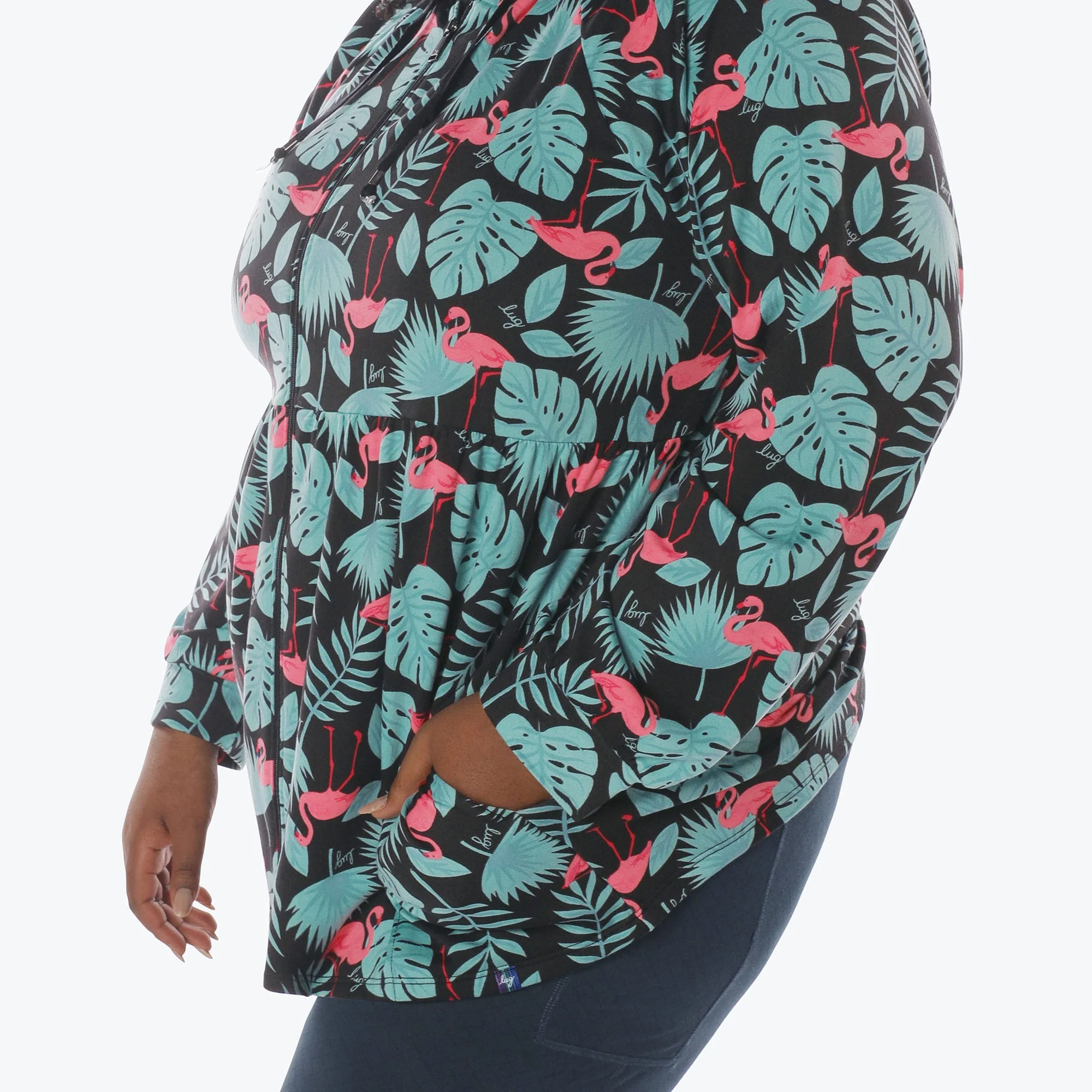 Shimmy Brushed Jersey Zip Up - Image 57