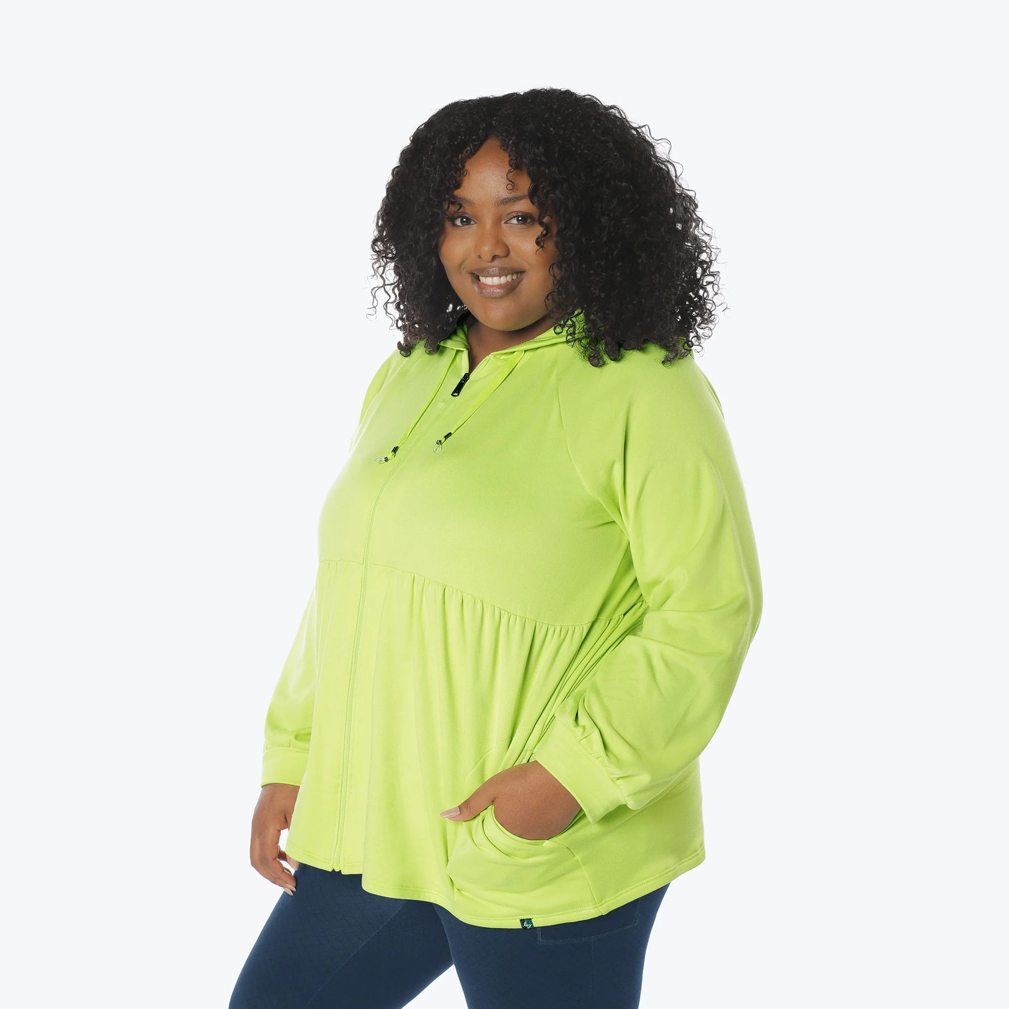 Shimmy Brushed Jersey Zip Up - Image 68