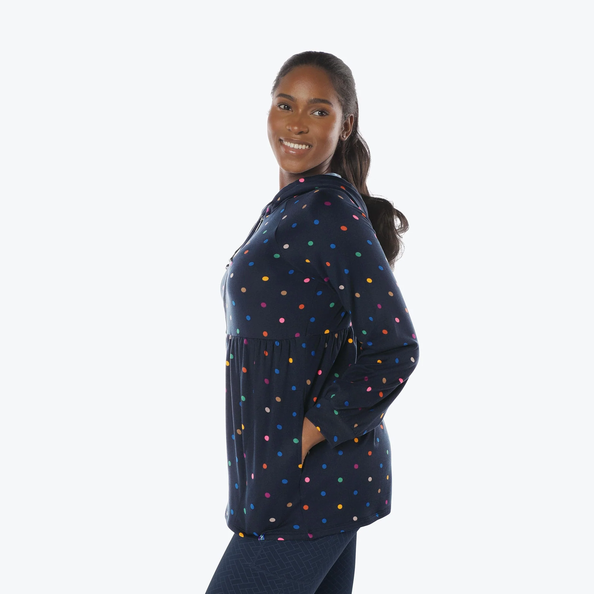 Shimmy Brushed Jersey Zip Up - Image 74