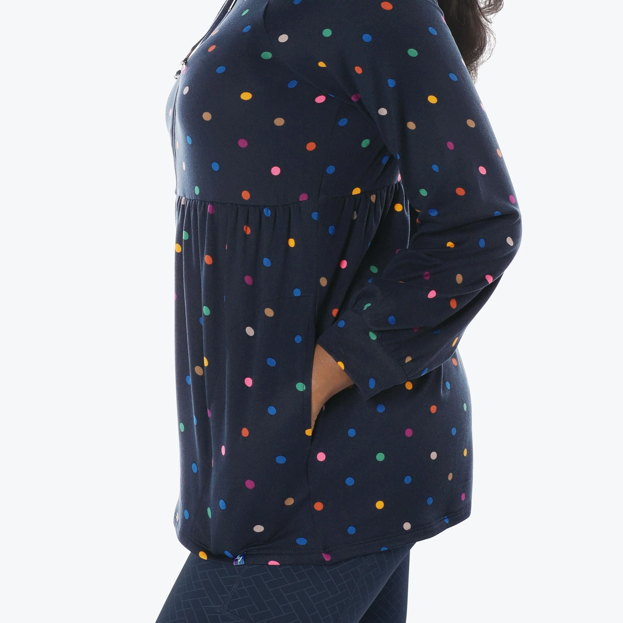 Shimmy Brushed Jersey Zip Up - Image 75