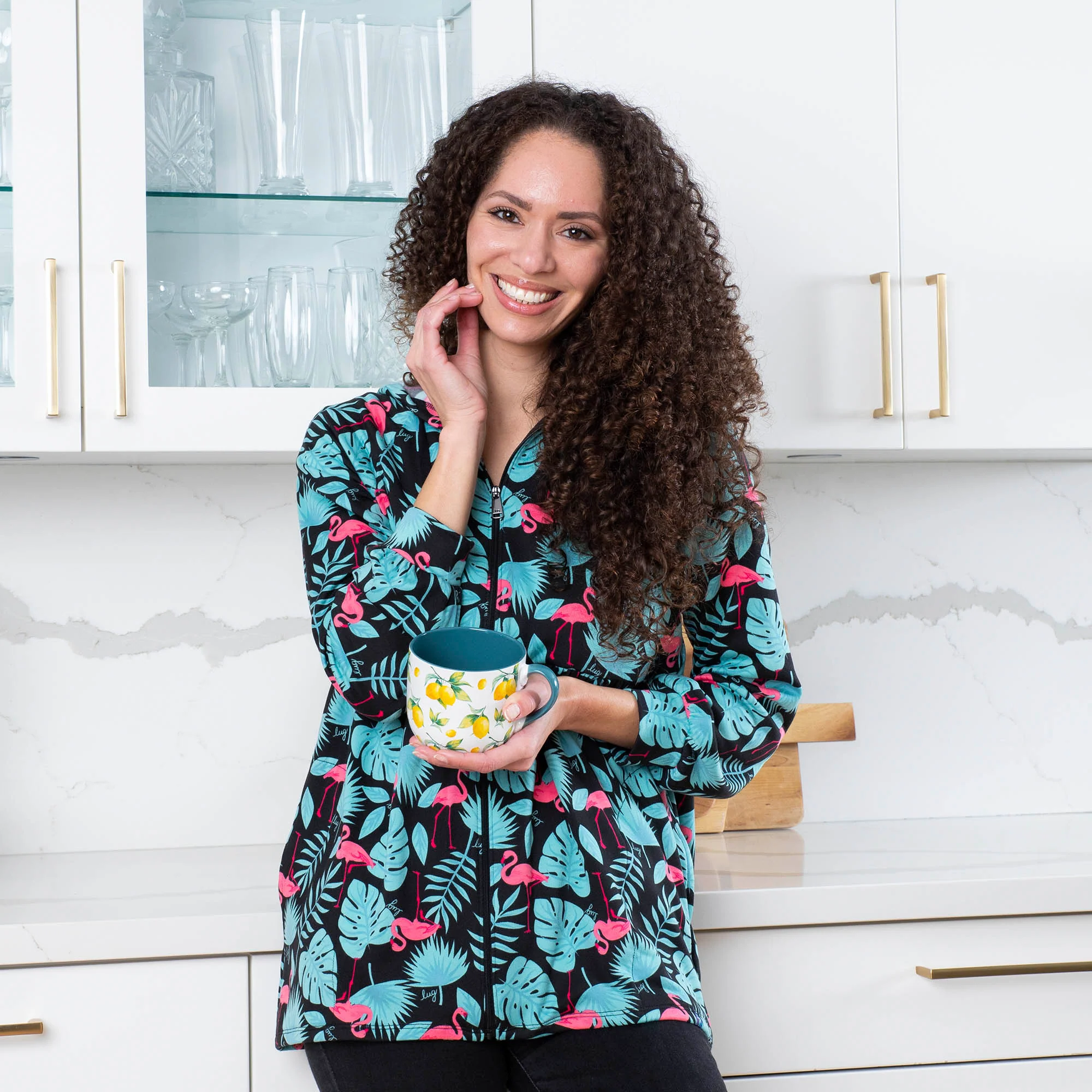 Shimmy Brushed Jersey Zip Up - Image 8