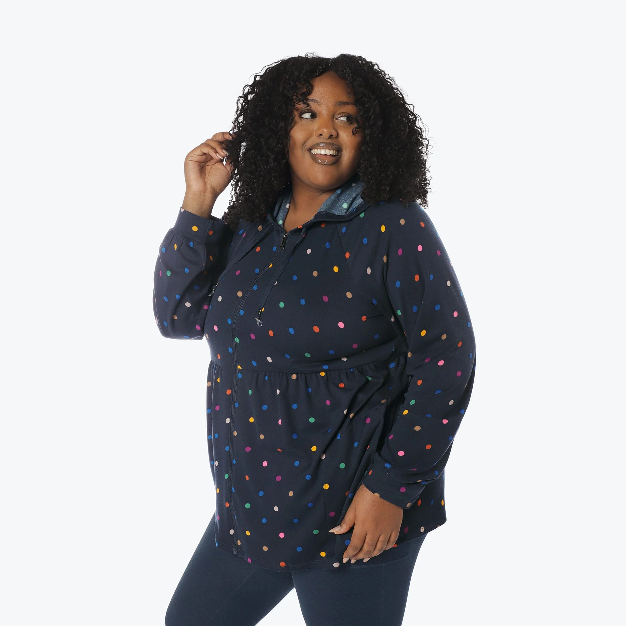 Shimmy Brushed Jersey Zip Up - Image 80