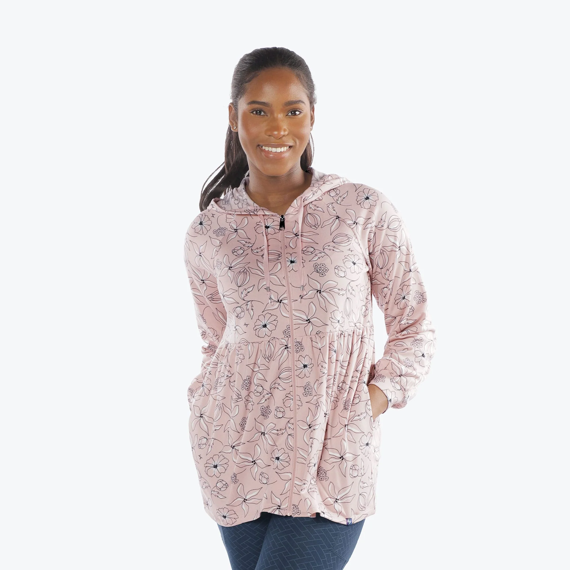 Shimmy Brushed Jersey Zip Up - Image 95